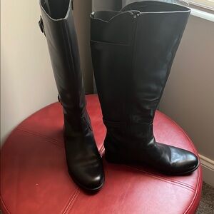 Naturalizer Black Over the Knee Boots with Classic Silhouette